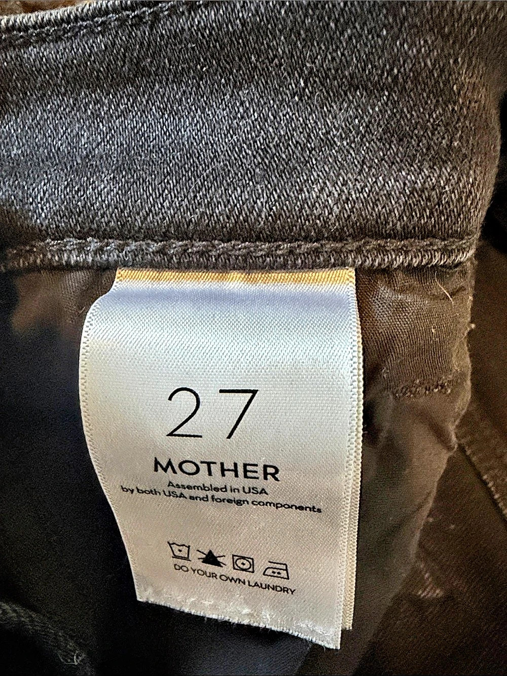 Mother The Hustler Ankle Fray Frayed Hem Jeans Waist 27 - Picture 3 of 5
